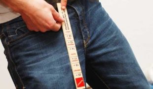 Messung der Größe des Penis